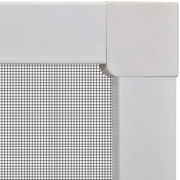 vidaXL Window Insect Screen White Aluminum, Fiberglass 47.2 x 55.1 in
