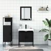 vidaXL Bathroom Cabinet Set Black