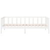 vidaXL Day Bed White Solid pine wood 31.5x79 in Convertible Day Bed