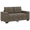 vidaXL Loveseat Sofa with Cushion Dark gray Faux leather