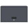 vidaXL Wall Cabinet for Garage with Gas-lift Door Anthracite