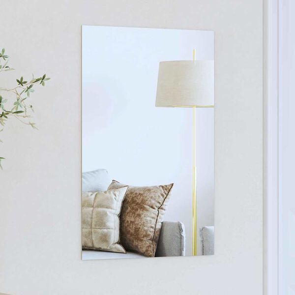 vidaXL Wall Mirror Rectangular 23.62 x 15.75 in Tempered Glass