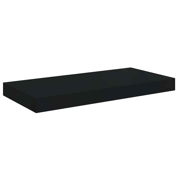 vidaXL Wall Shelf Black Honeycomb MDF, metal frame Medium Wall mounting