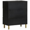 vidaXL Sideboard Black Engineered wood, Solid mango wood, Brass Medium