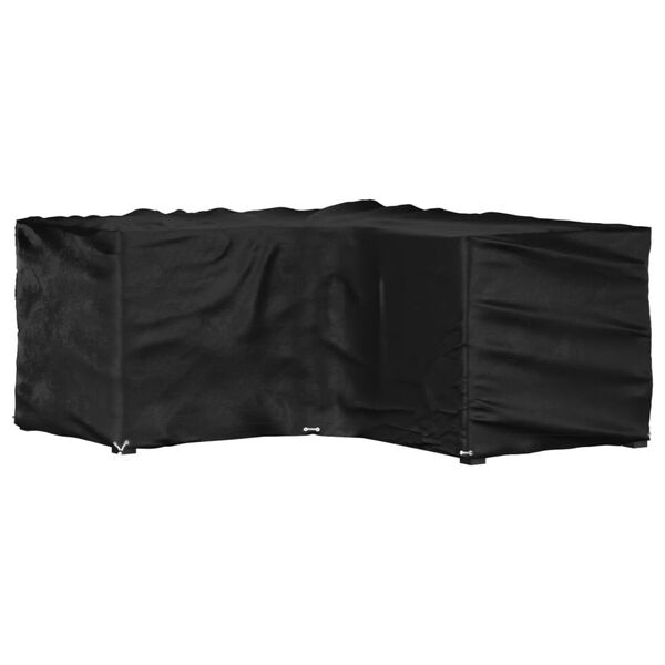 vidaXL Garden Furniture Cover Black Polyethylene