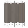 vidaXL 6-Panel Room Divider Anthracite 94.5"x78.7" Fabric