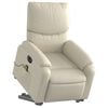 vidaXL Electric Stand Up Massage Recliner Chair Cream