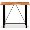 vidaXL Bar Table Natural wood with black legs Solid acacia wood, Steel