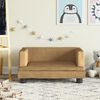 vidaXL Kids Sofa Brown Velvet, solid pine wood, plastic Mini Cool Design