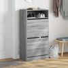 vidaXL Shoe Cabinet Grey Sonoma Engineered Wood Compact Shoe Cabinet