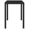 vidaXL 5 Piece Patio Dining Set with Cushions Poly Rattan Black