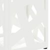 vidaXL Umbrella Stand White 15.5 x 15.5 x 49 cm Metal