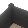 vidaXL Garden Planter Grey Solid Pinewood Medium Garden Planter