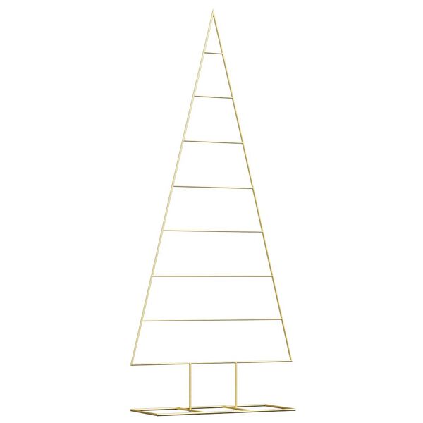 vidaXL Metal Christmas Tree for Decoration Black 70.9"