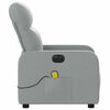 vidaXL Electric Massage Recliner Chair Light gray