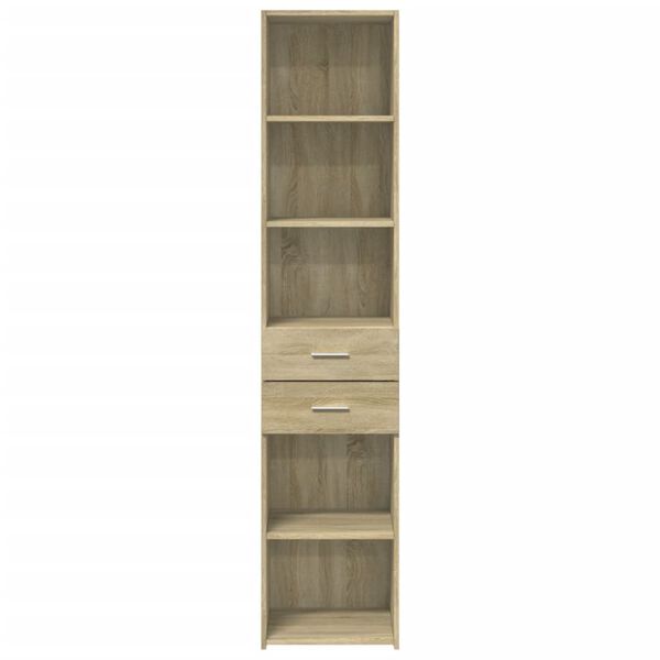 vidaXL Highboard Sonoma oak Engineered wood Tall Highboard Rectangular