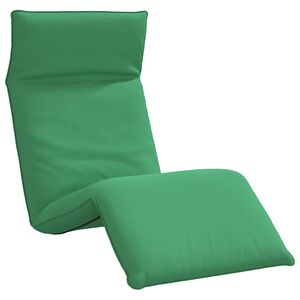 vidaXL Folding Sun lounger Green 68.9x21.3x3.3" Oxford Fabric
