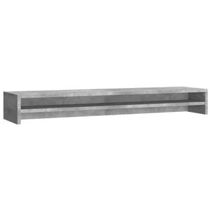 vidaXL Monitor Stand Concrete Grey 39.4x9.4x5.1" Engineered Wood