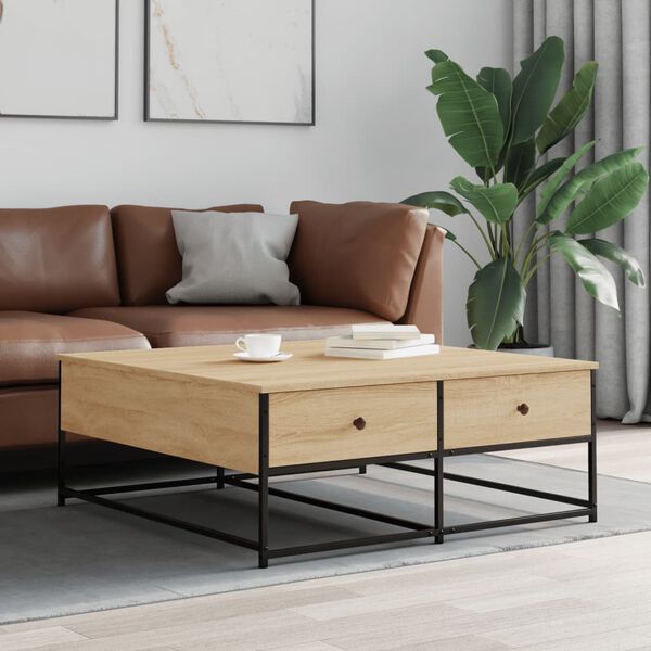 vidaXL Coffee Table Sonoma Oak Engineered wood Medium Coffee Table