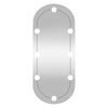 vidaXL Wall Mirror With LED Light Transparent, Warm White, Cold White