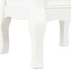 vidaXL Bedside Cabinet Set of 2 White, natural wood