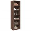 vidaXL Highboard Brown oak Engineered wood Tall Highboard Rectangular