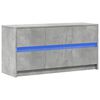 vidaXL TV Cabinet Concrete Grey Engineered Wood Medium TV Cabinet