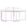 vidaXL Party Tent Taupe, Black