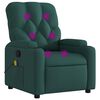 vidaXL Massage Recliner Chair Dark Green