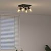 vidaXL Ceiling Spotlight Black 10.43 x 10.24 x 4.53 in Metal