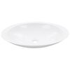 vidaXL Wash Basin 23.3"x13.8"x4.2" Mineral Cast/Marble Cast White
