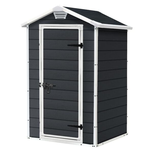 Keter Garden Shed Dark Grey Polypropylene Compact Garden Shed