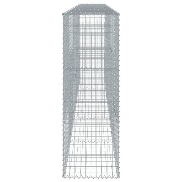 vidaXL Gabion Basket Silver Galvanized Iron Extra Large
