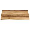 vidaXL Table Top Natural Mango Wood Solid Mango Wood 31.5x31.5x1.5 in