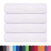 vidaXL Shower Towel Set of 4 White 100% Cotton 27.6 x 55.1 in