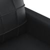 vidaXL 3-seater Sofa Black