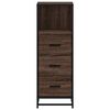 vidaXL Bathroom Cabinet Brown Oak Engineered Wood Bathroom Cabinet