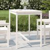 vidaXL Garden Table White Solid pine wood Large Durable Picnic Table