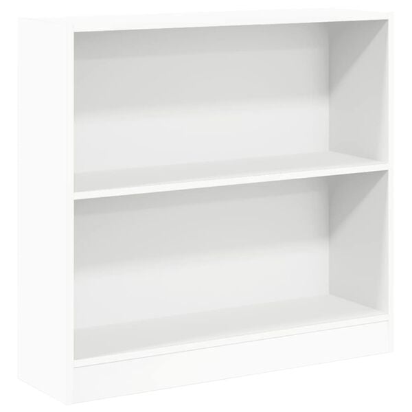 vidaXL Bookshelf White Engineered wood Compact Bookshelf Rectangular