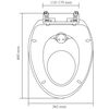 vidaXL Toilet Seats with Soft Close Lids 2 pcs Plastic White and Yellow