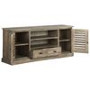 vidaXL TV Stand Brown Solid Mindi wood, Plywood Medium TV Stand