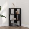 vidaXL Corner Bookcase Black oak 50 x 50 x 102 cm Engineered wood