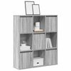 vidaXL Bookcase Grey Sonoma Engineered wood 35 x 9.4 x 40.0 in