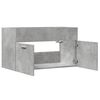 vidaXL Sink Cabinet Concrete grey Engineered wood 31.5 x 15.2 x 18.1 in