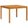 vidaXL Dining Table Natural Acacia Solid Acacia wood 43.3 in square