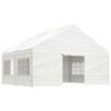vidaXL Gazebo with Roof White 14.6'x19.3'x12.3' Polyethylene