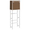vidaXL Storage Rack Brown Iron, non-woven fabric Space-saving design