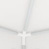 vidaXL Party Tent White Polyethylene, Steel Large Collapsible