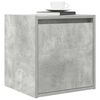 vidaXL Wall-mounted Bedside Cabinet Concrete grey Engineered wood Small