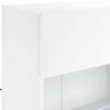 vidaXL TV Wall Cabinet White Engineered wood Medium TV Wall Cabinet